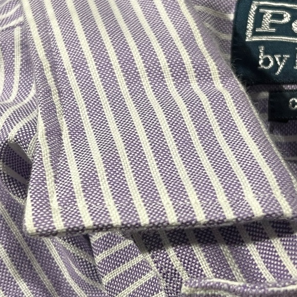 Polo Ralph Lauren Classic Fit Purple Long Sleeve Mens Button Down Shirt Classic - Picture 5 of 6